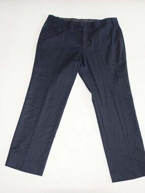 Lauren Ralph Lauren Men's Dress Pants 36 x 29 Navy Blue Flat Front Slacks LRL